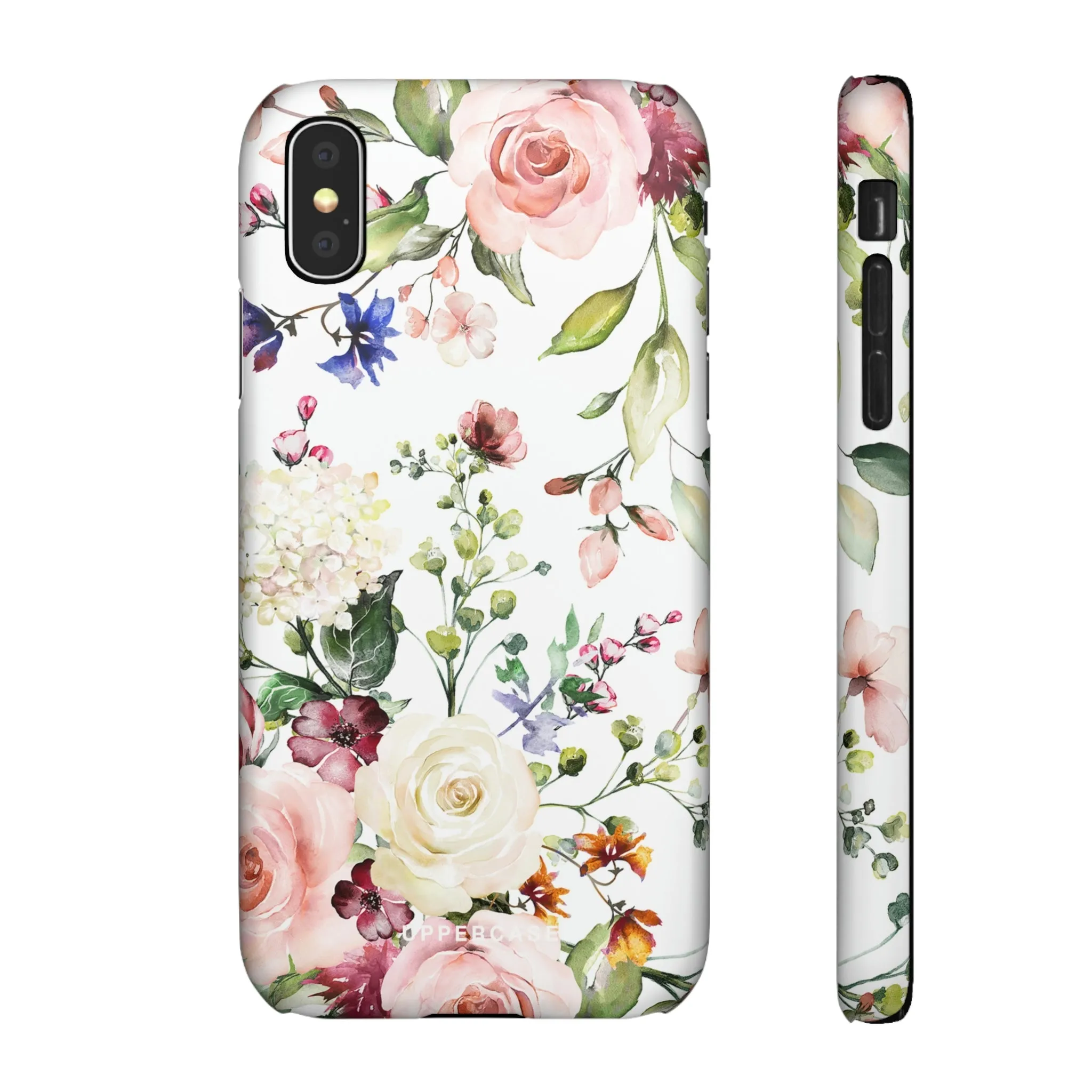 Floral Bliss - White - Snap Case