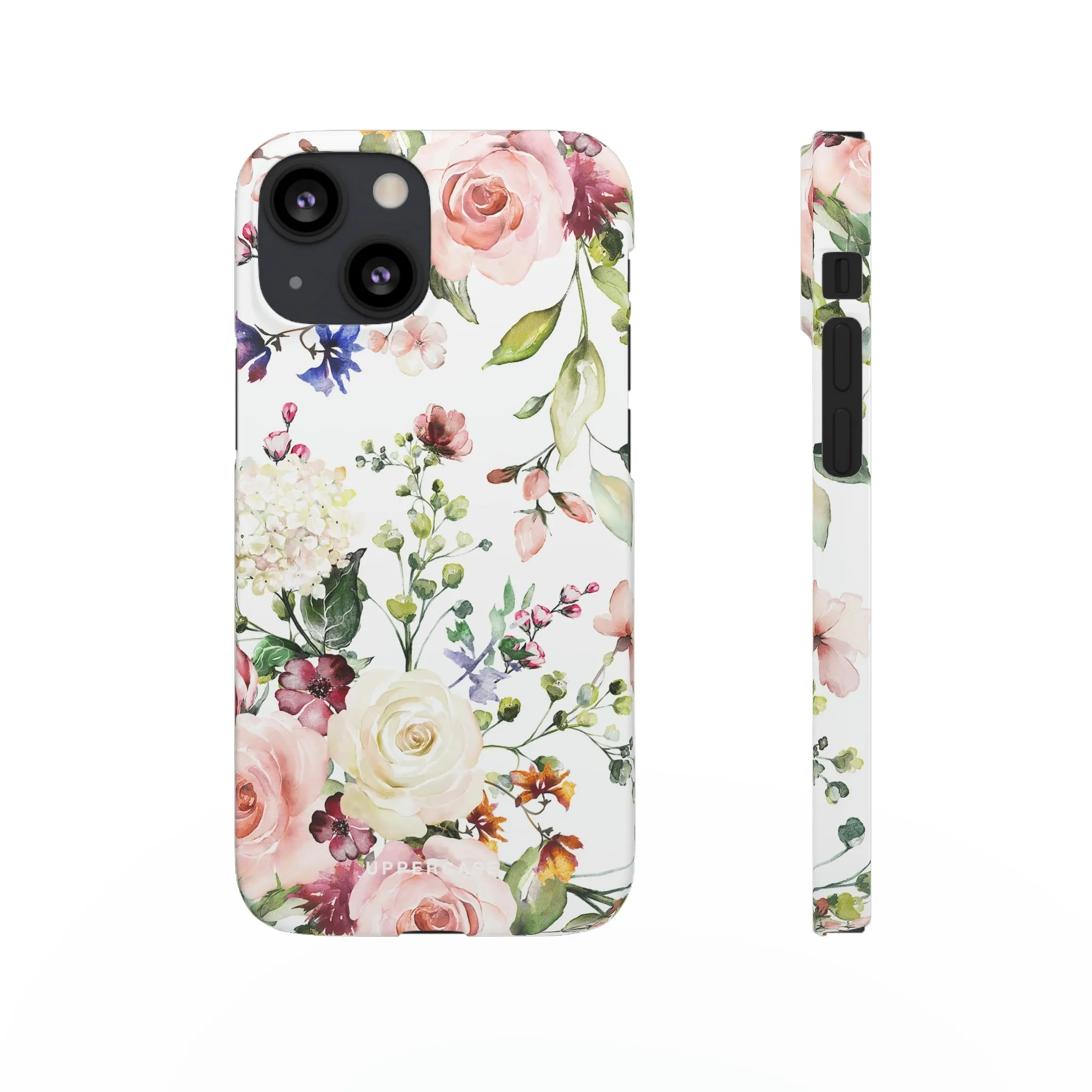 Floral Bliss - White - Snap Case
