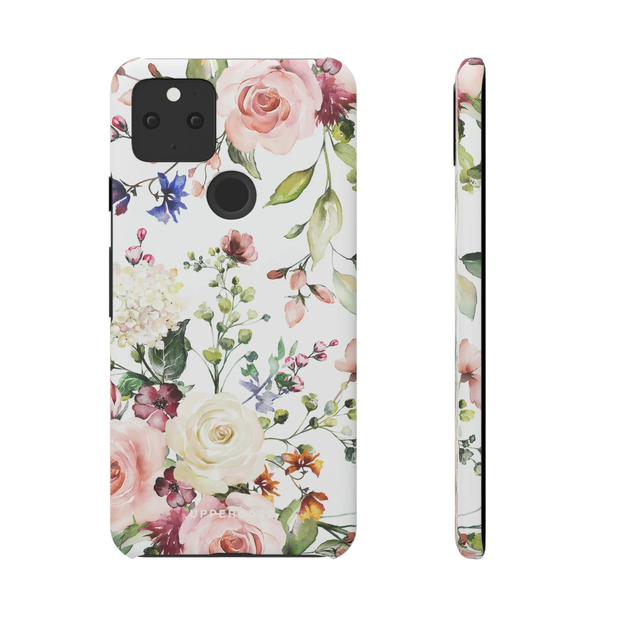 Floral Bliss - White - Snap Case