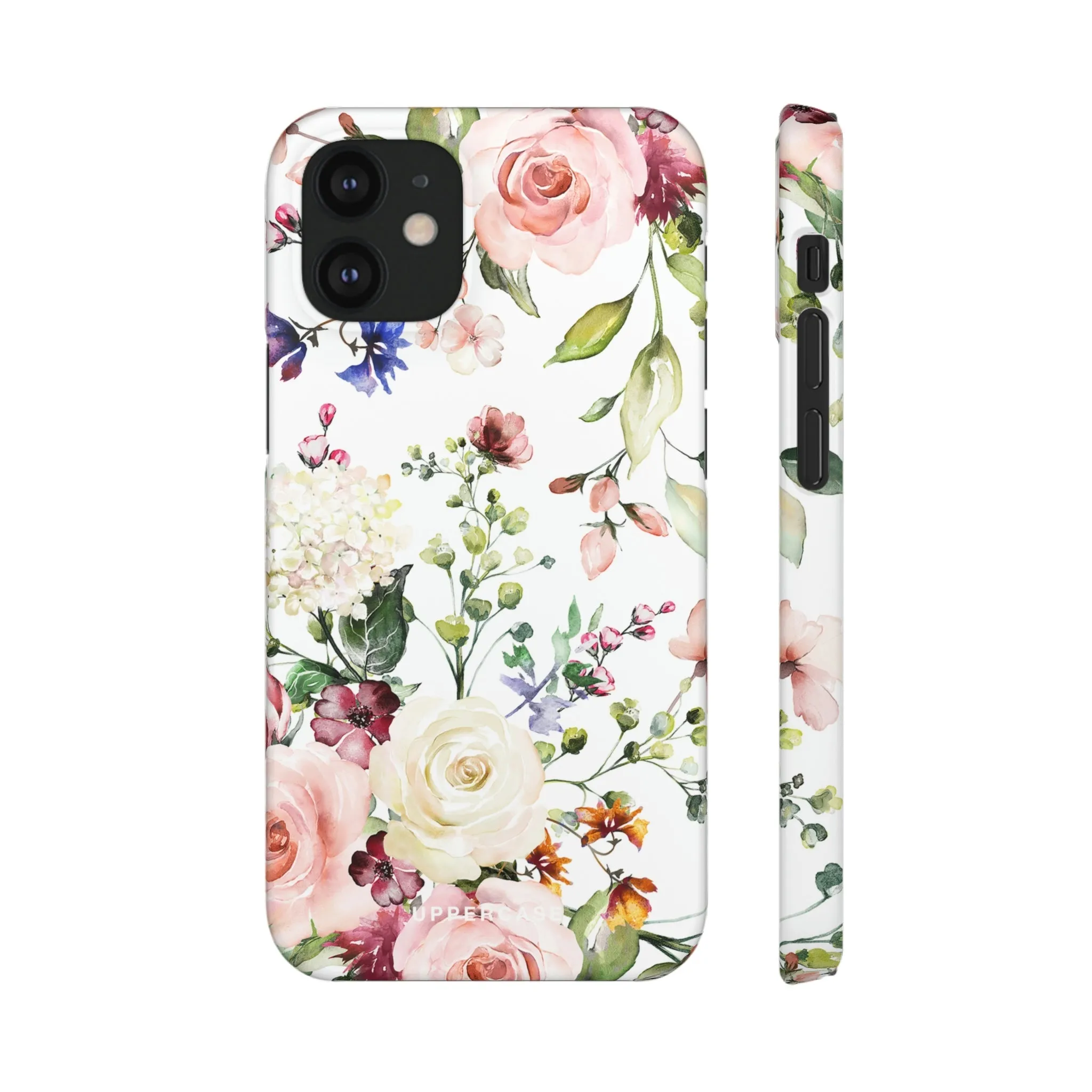 Floral Bliss - White - Snap Case