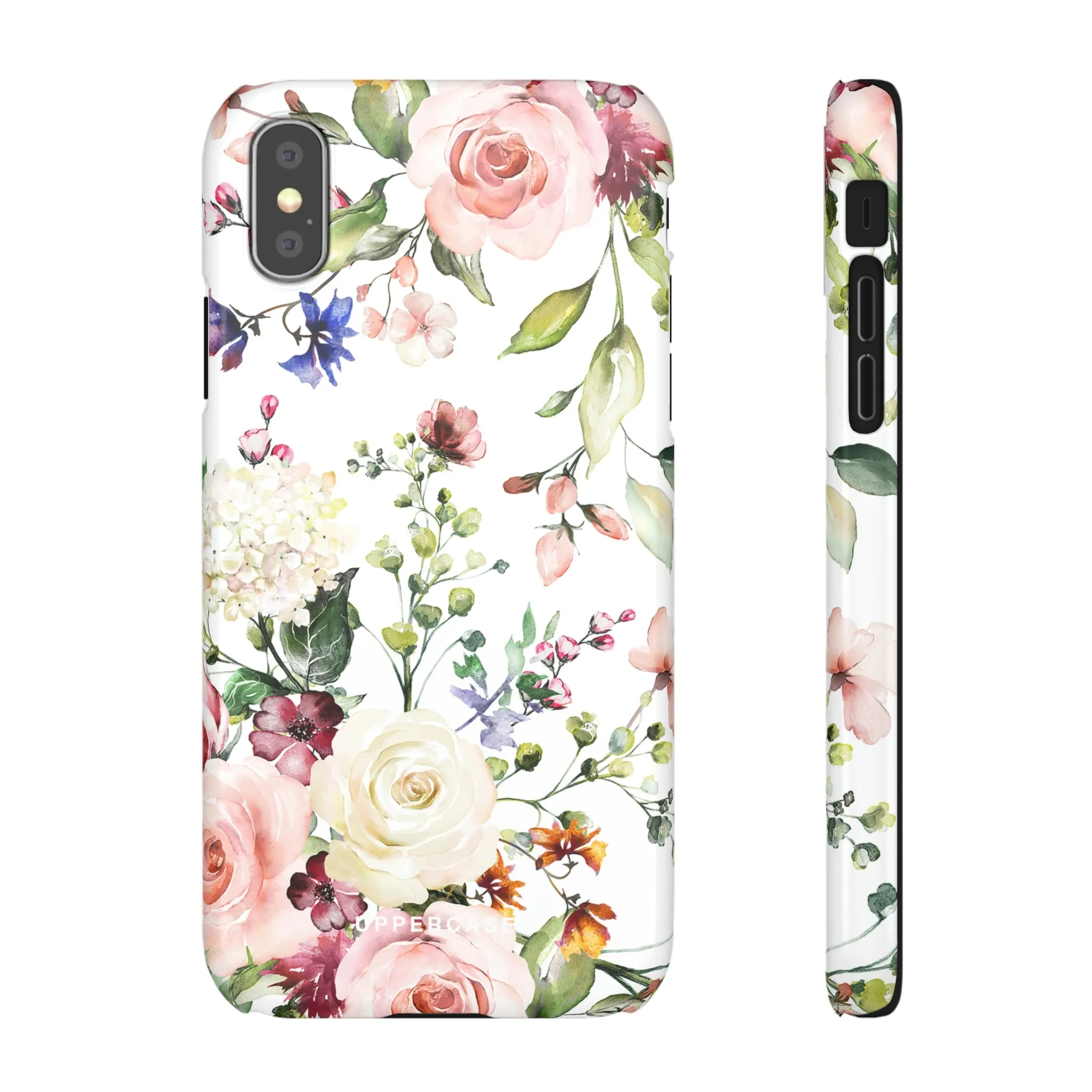 Floral Bliss - White - Snap Case