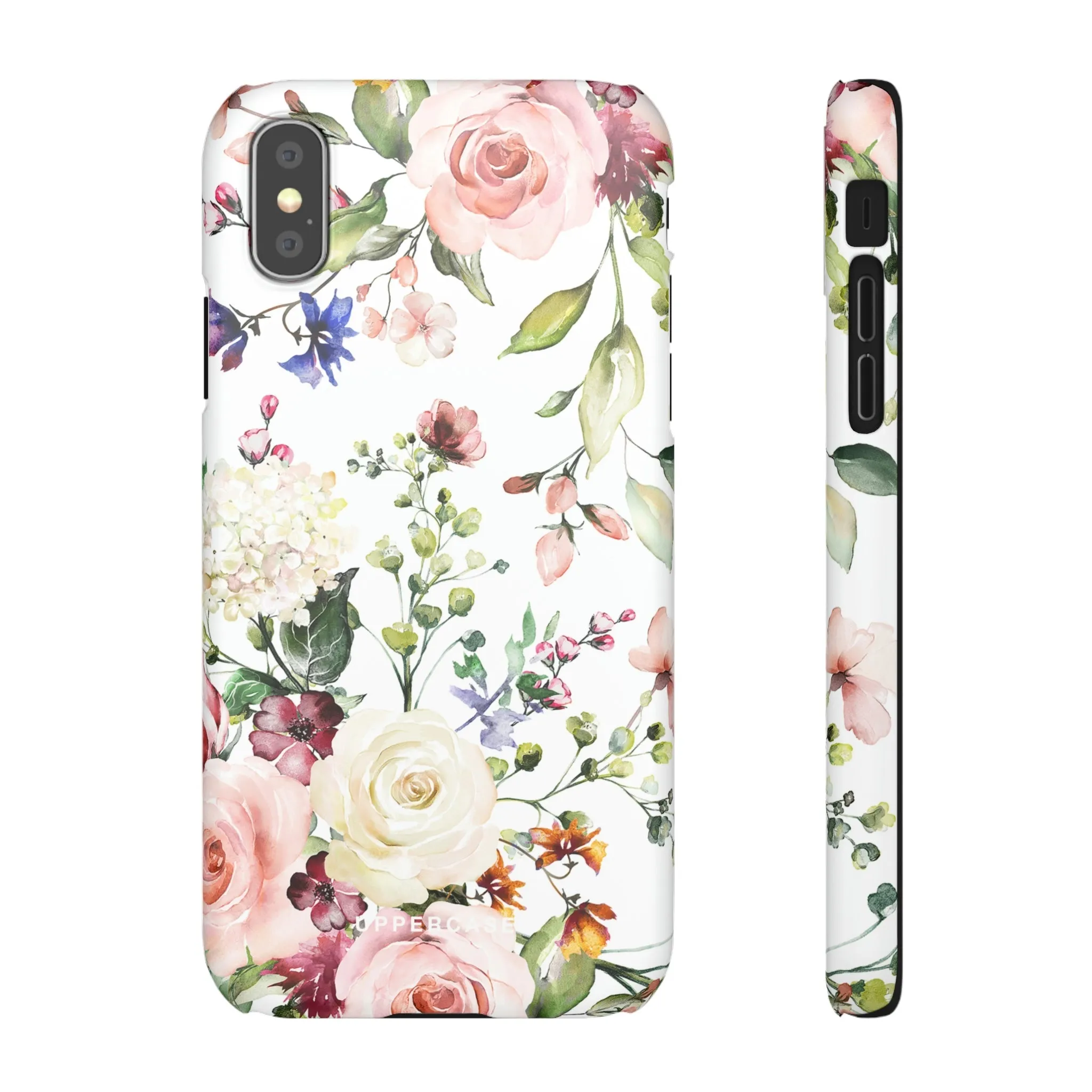 Floral Bliss - White - Snap Case