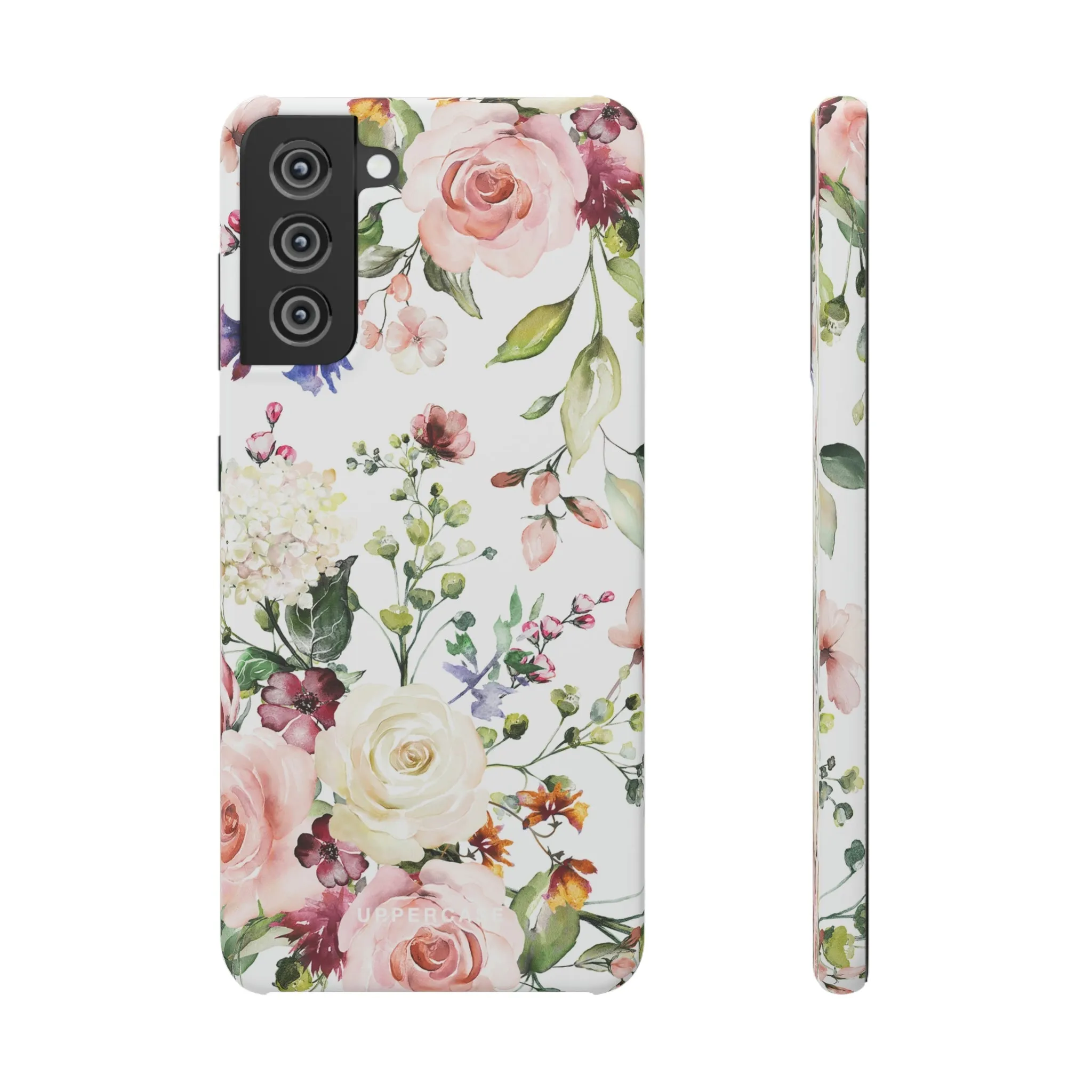 Floral Bliss - White - Snap Case