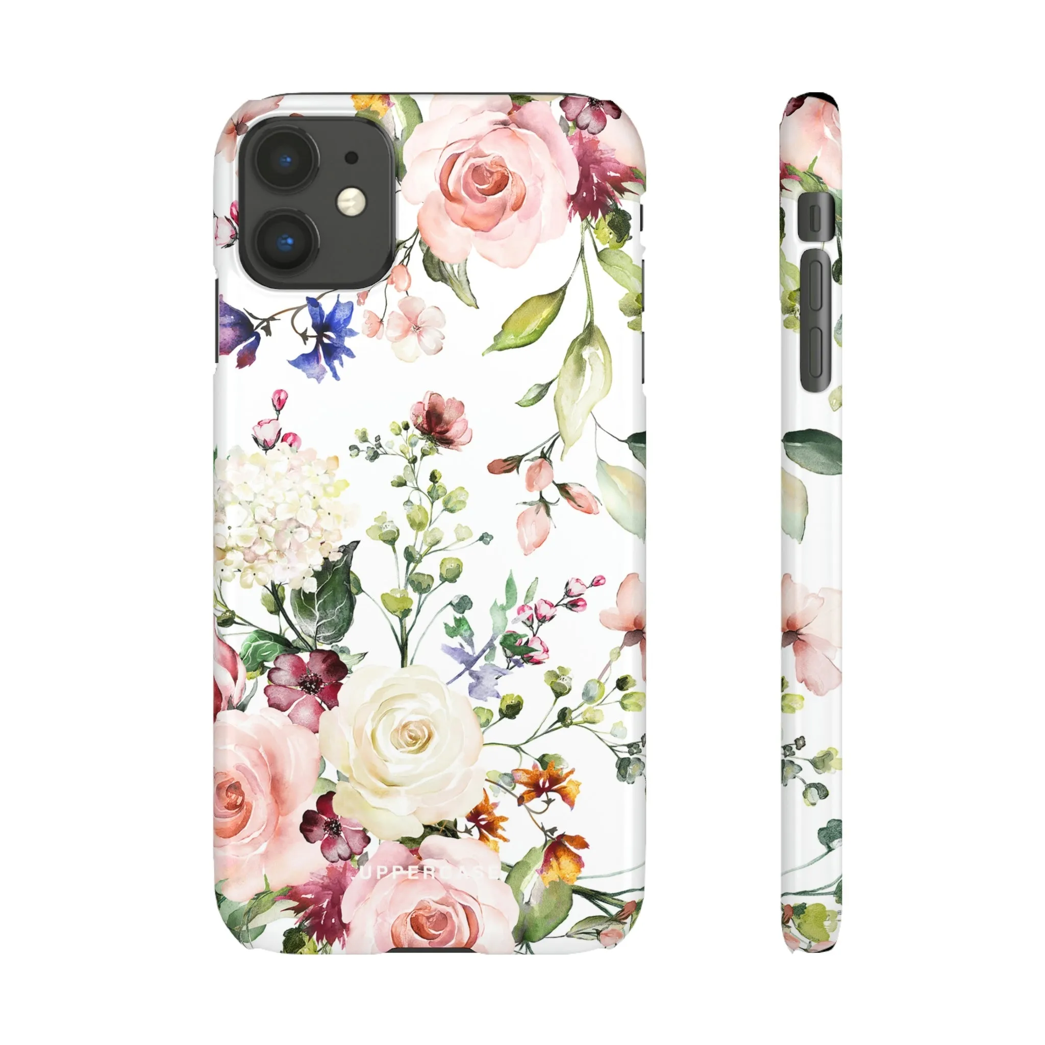 Floral Bliss - White - Snap Case