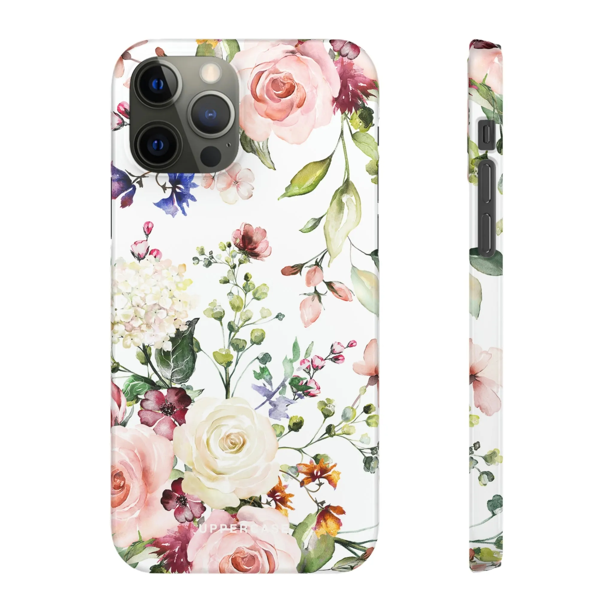 Floral Bliss - White - Snap Case
