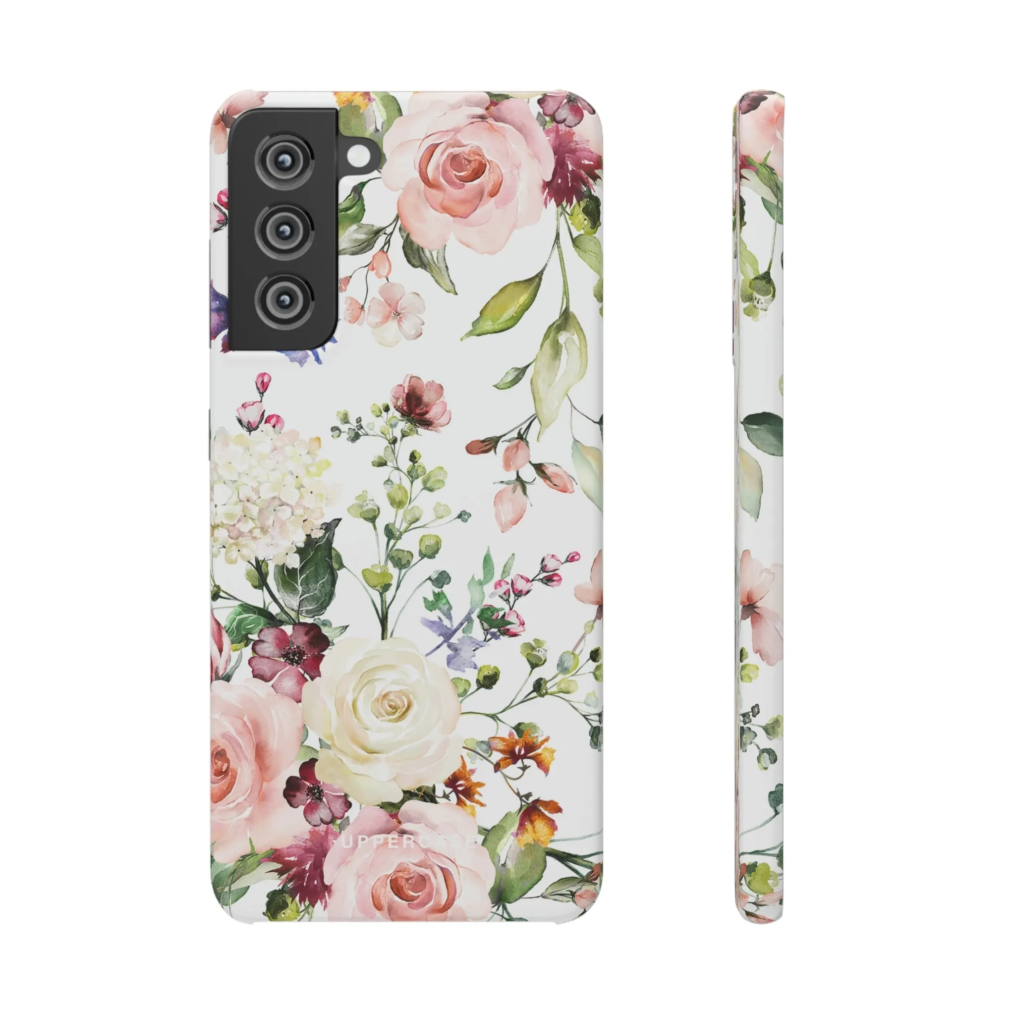 Floral Bliss - White - Snap Case