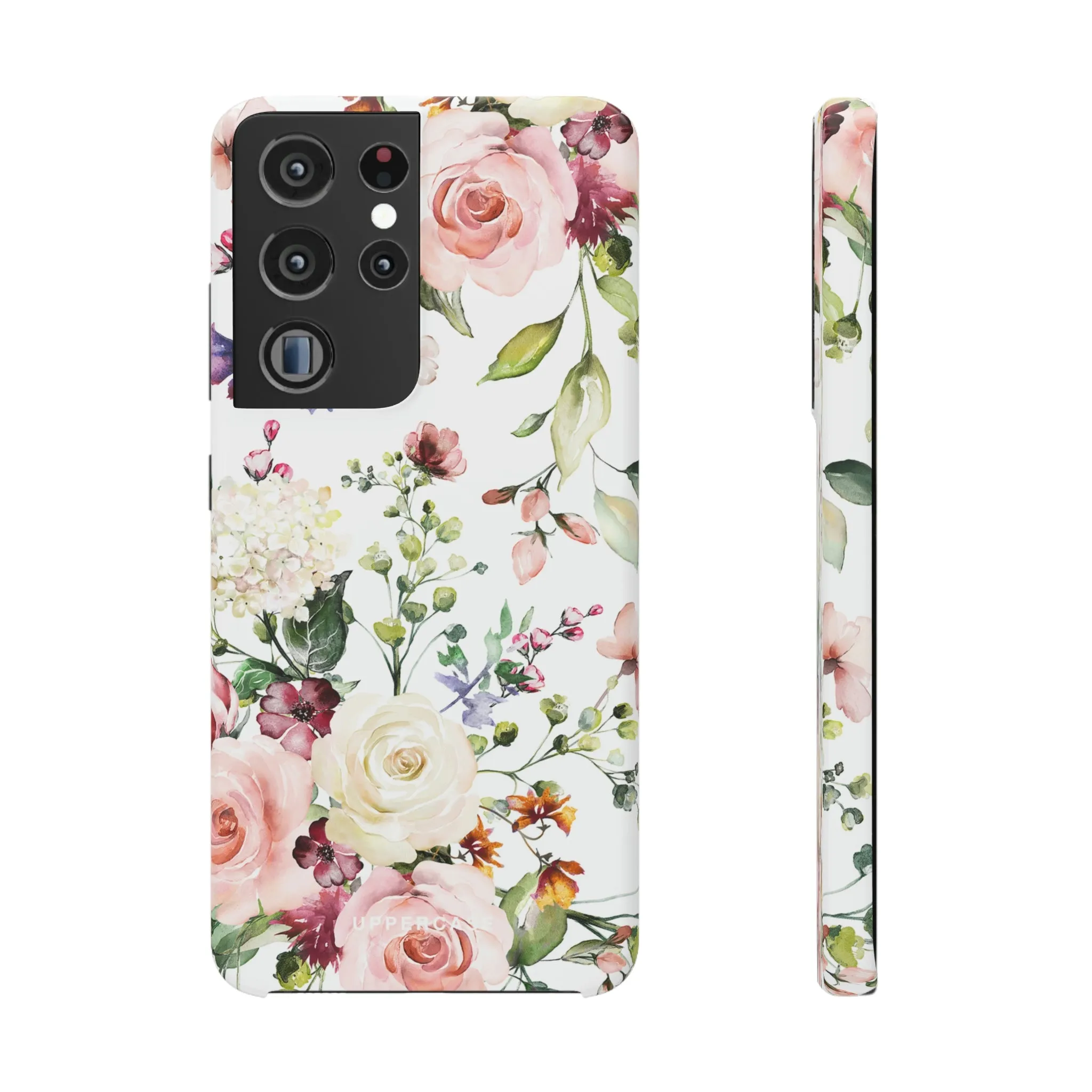 Floral Bliss - White - Snap Case