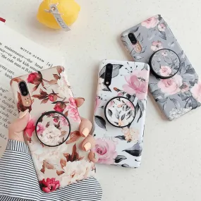 Floral hard matte finish cases