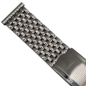 Forstner 9-Row Beads of Rice Stainless Steel Watch Bracelet