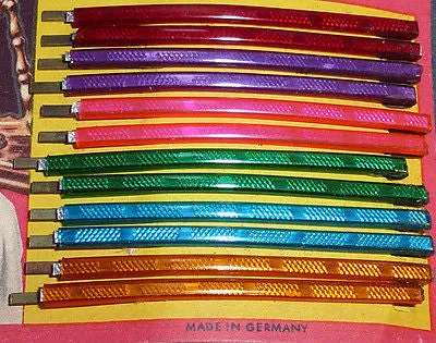 Glorious Burlesque Display Card of 1940s Hairpins Made in Germany