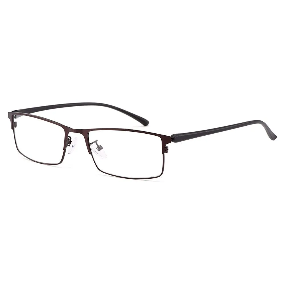 Gmei Men's Eyeglasses Titanium Alloy Legs IP Electroplating Y2529