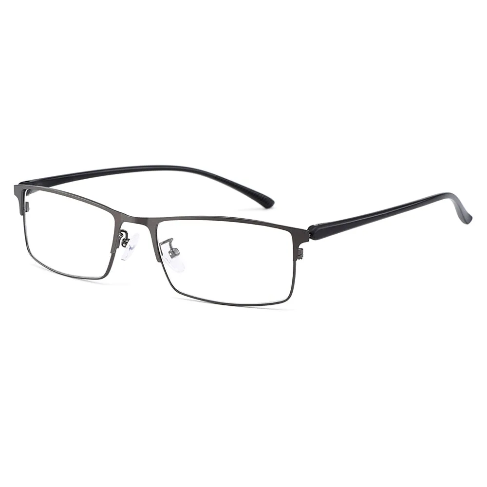 Gmei Men's Eyeglasses Titanium Alloy Legs IP Electroplating Y2529