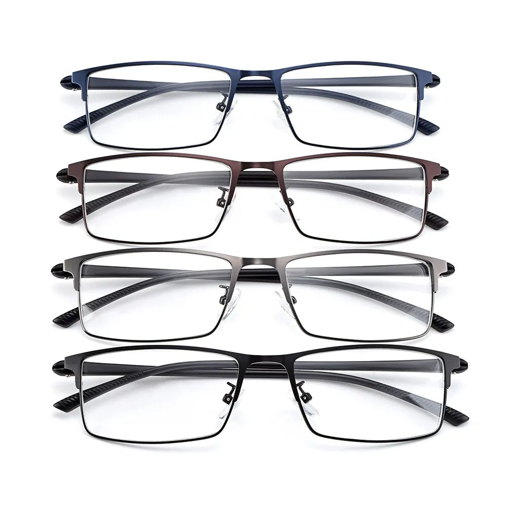 Gmei Men's Eyeglasses Titanium Alloy Legs IP Electroplating Y2529