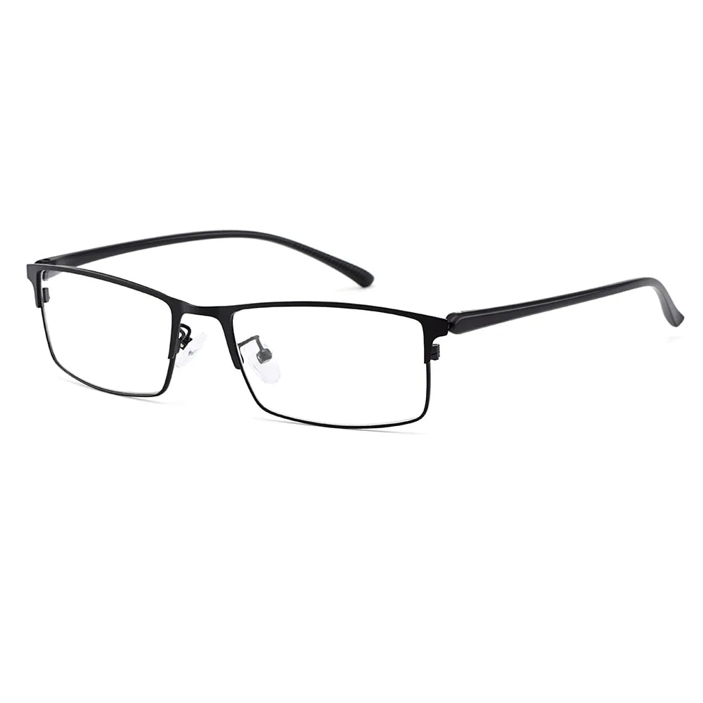 Gmei Men's Eyeglasses Titanium Alloy Legs IP Electroplating Y2529