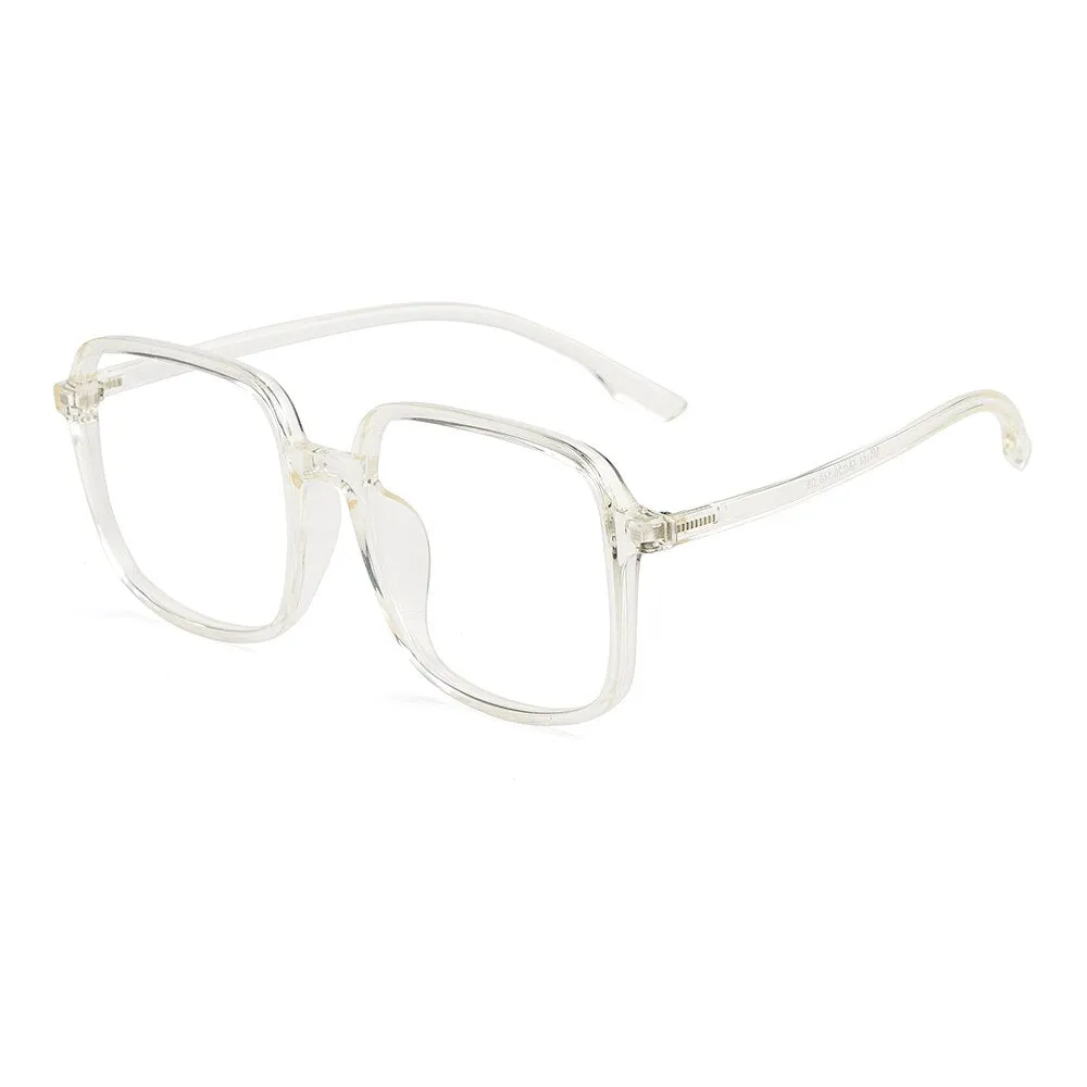 Gmei Unisex Eyeglasses Ultralight Tr90 Transparent Large Size M9164
