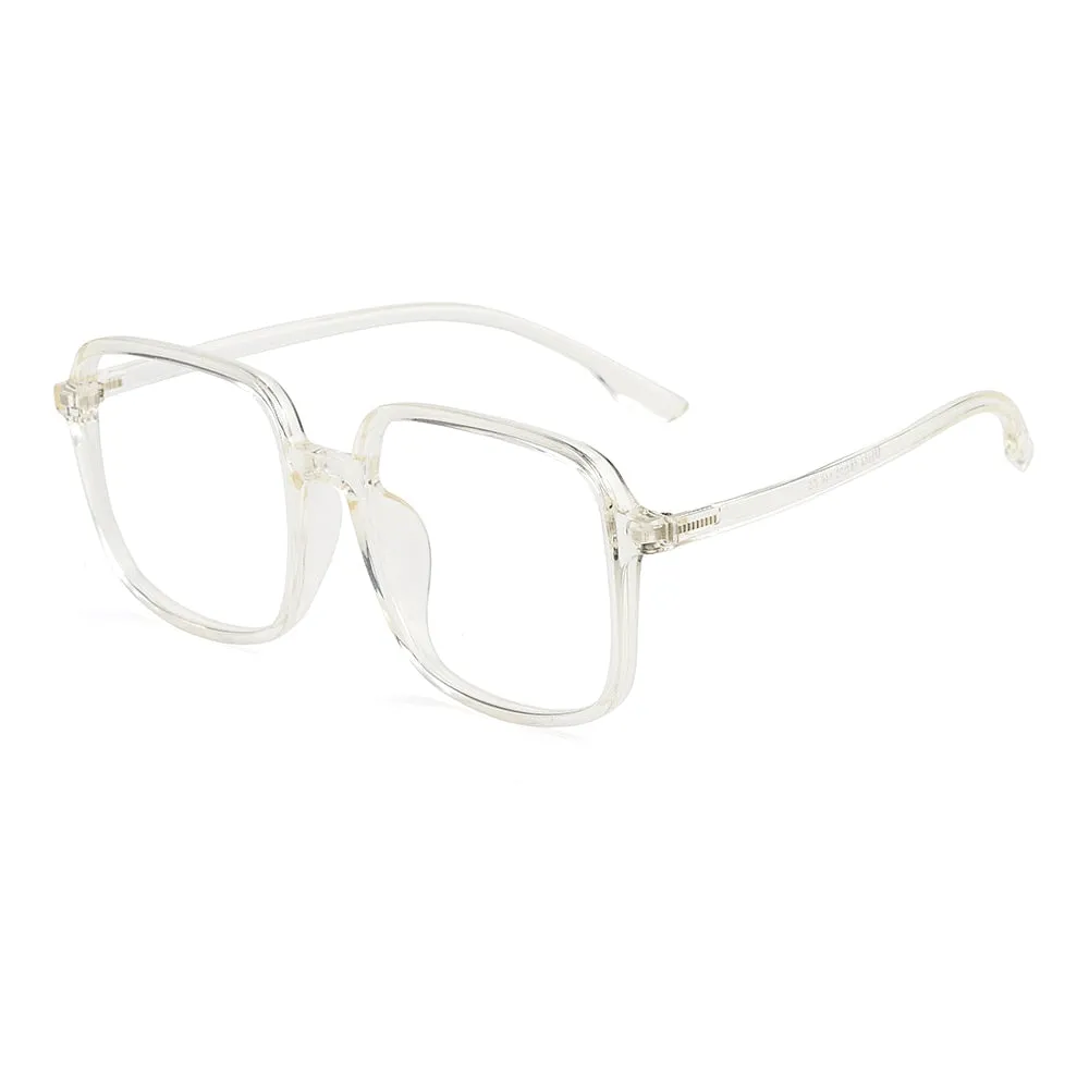Gmei Unisex Eyeglasses Ultralight Tr90 Transparent Large Size M9164