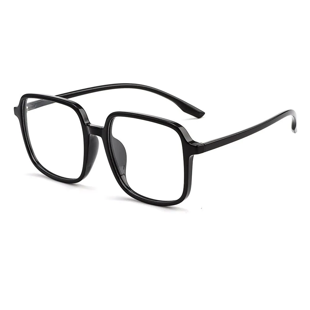 Gmei Unisex Eyeglasses Ultralight Tr90 Transparent Large Size M9164