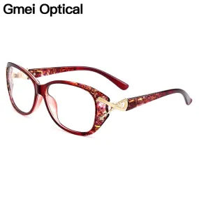 Gmei Women's Eyeglasses Ultralight Tr90 Full Rim Plastic M1689