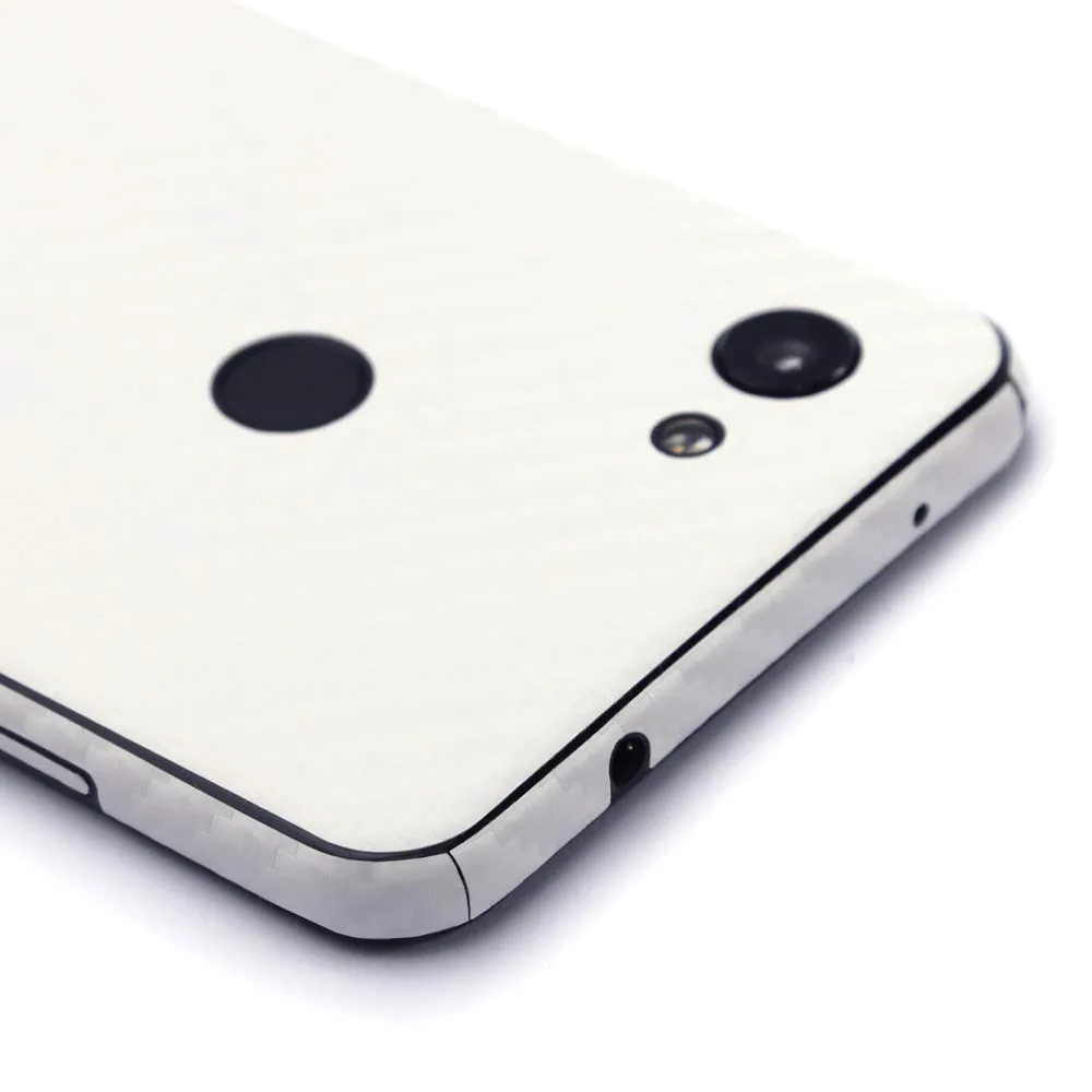 Google Pixel 3a XL Screen Protector   White Carbon Fiber