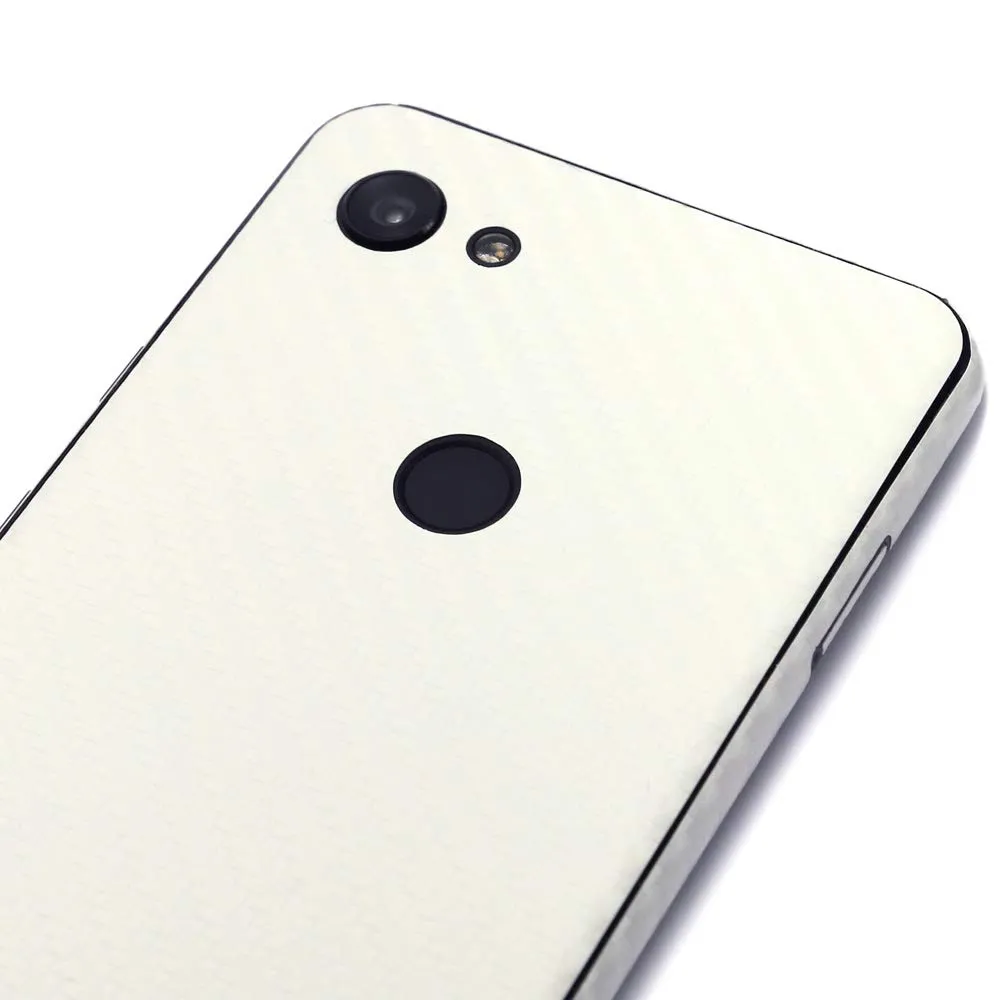 Google Pixel 3a XL Screen Protector   White Carbon Fiber