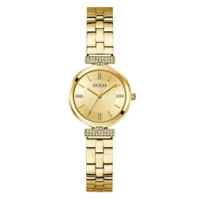 Guess Array Champagne Dial Analogue Watch