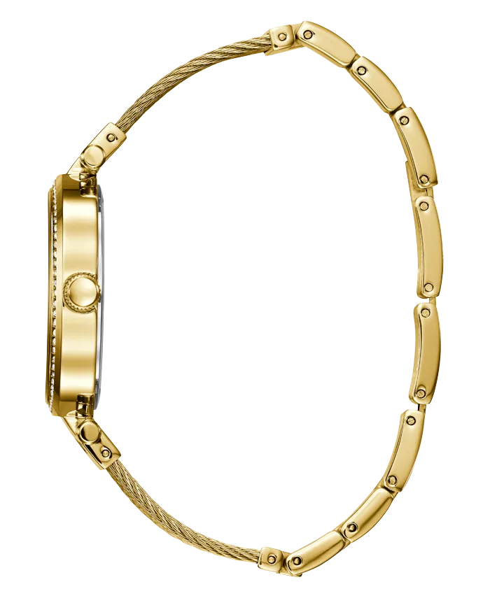 Guess U0638L2 Gold Mesh Stainless Steel Strap Women Watches