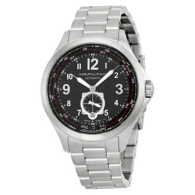 Hamilton Khaki Aviation Black Dial Stainless Steel Automatic Men's Watch H76655133