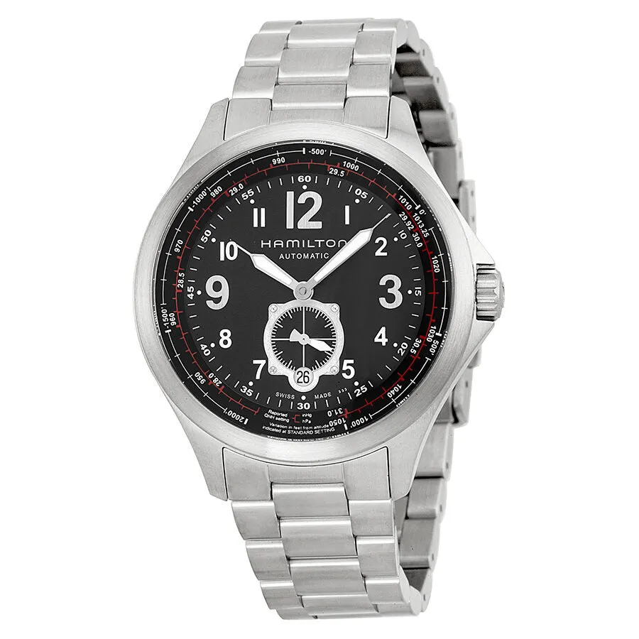 Hamilton Khaki Aviation Black Dial Stainless Steel Automatic Men's Watch H76655133