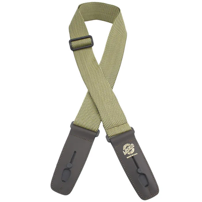 Henry Heller LIS-307-RV06 2" Designer Strap w/ Lock-It Ends, Brown Tweed