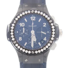 Hublot Big Bang 41mm Chronograph Automatic Diamond Blue Dial Men's Watch 341.CM.7170.LR.1204