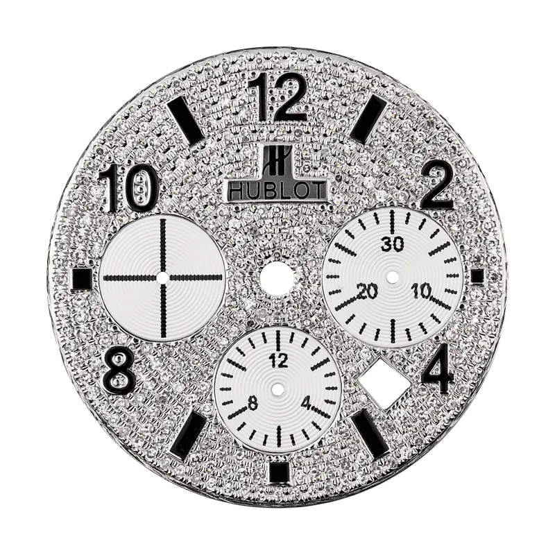 Hublot Big Bang 44mm Steel Diamond Pave Custom Dial