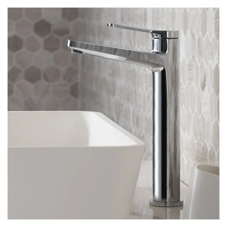 Indy Single Handle Vessel Bathroom Faucet with Pop-Up Drain