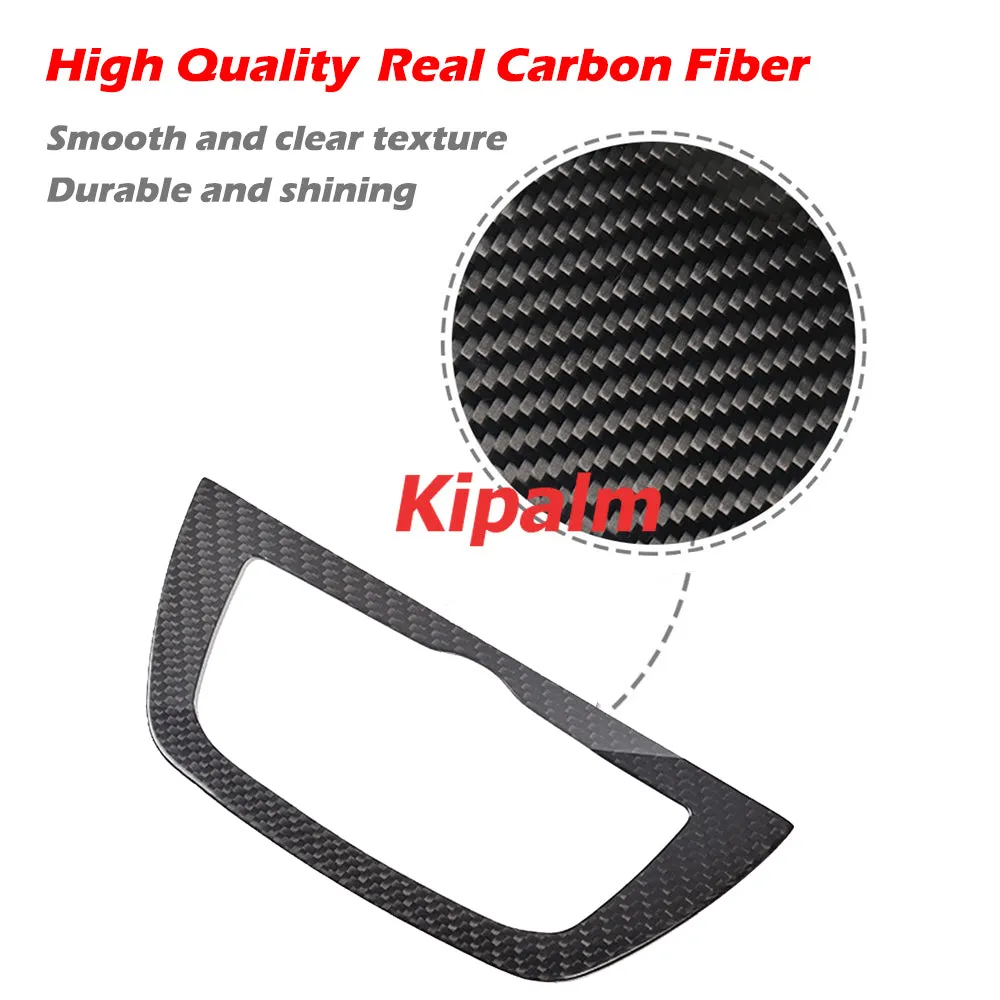 Interior Carbon Fiber For BMW G30 Headlight Switch Frame Accessories Headlamp Switch Trim