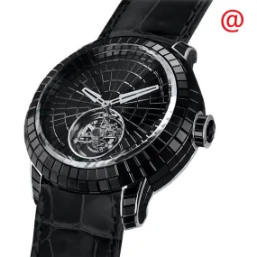 Jacob & Co. Caviar Tourbillon Hand Wind Diamond Black Dial Watch CV20130BSBSBDA4D