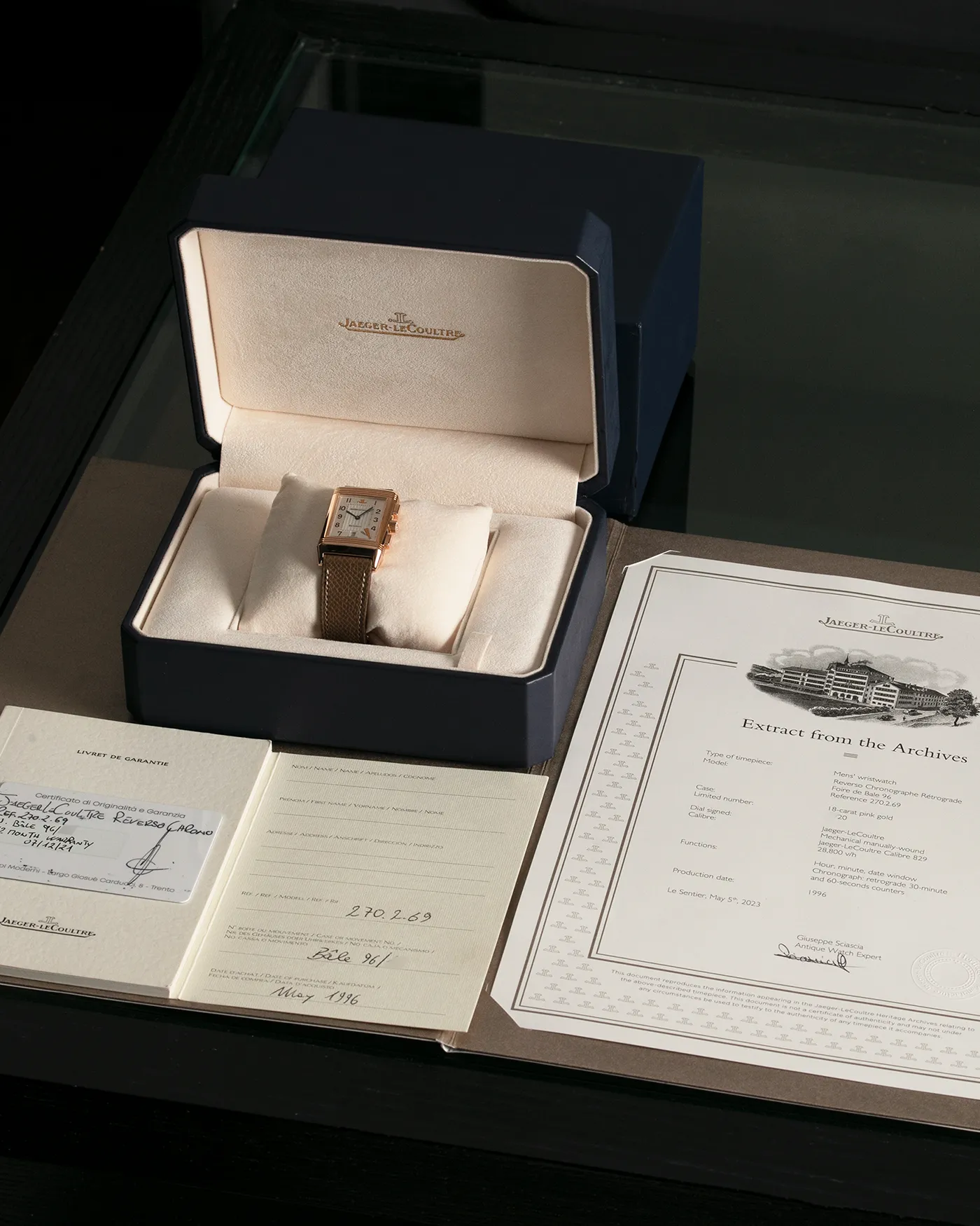 Jaeger LeCoultre Reverso Chronograph Ref. 270.2.69 Prototype 'BALE' 1996