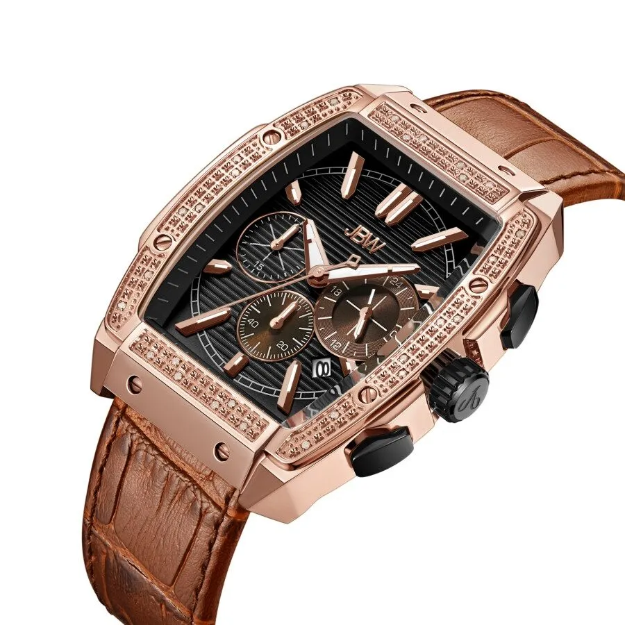 JBW Echelon Chronograph Quartz Diamond Grey Dial Men's Watch J6379D