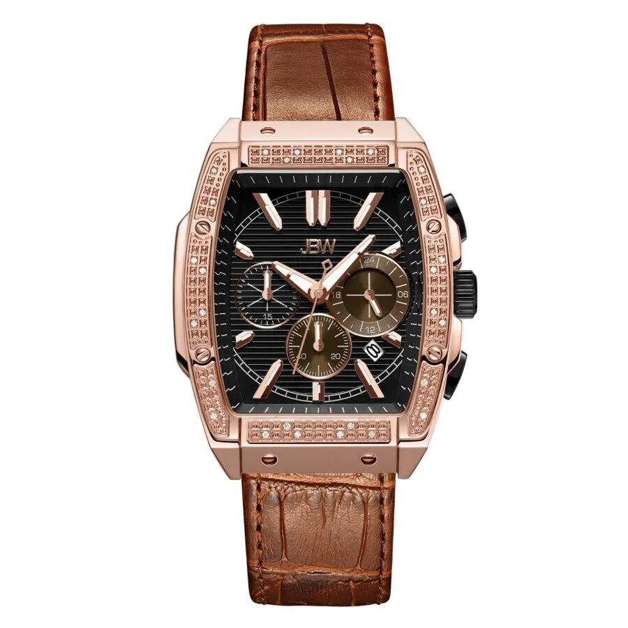 JBW Echelon Chronograph Quartz Diamond Grey Dial Men's Watch J6379D