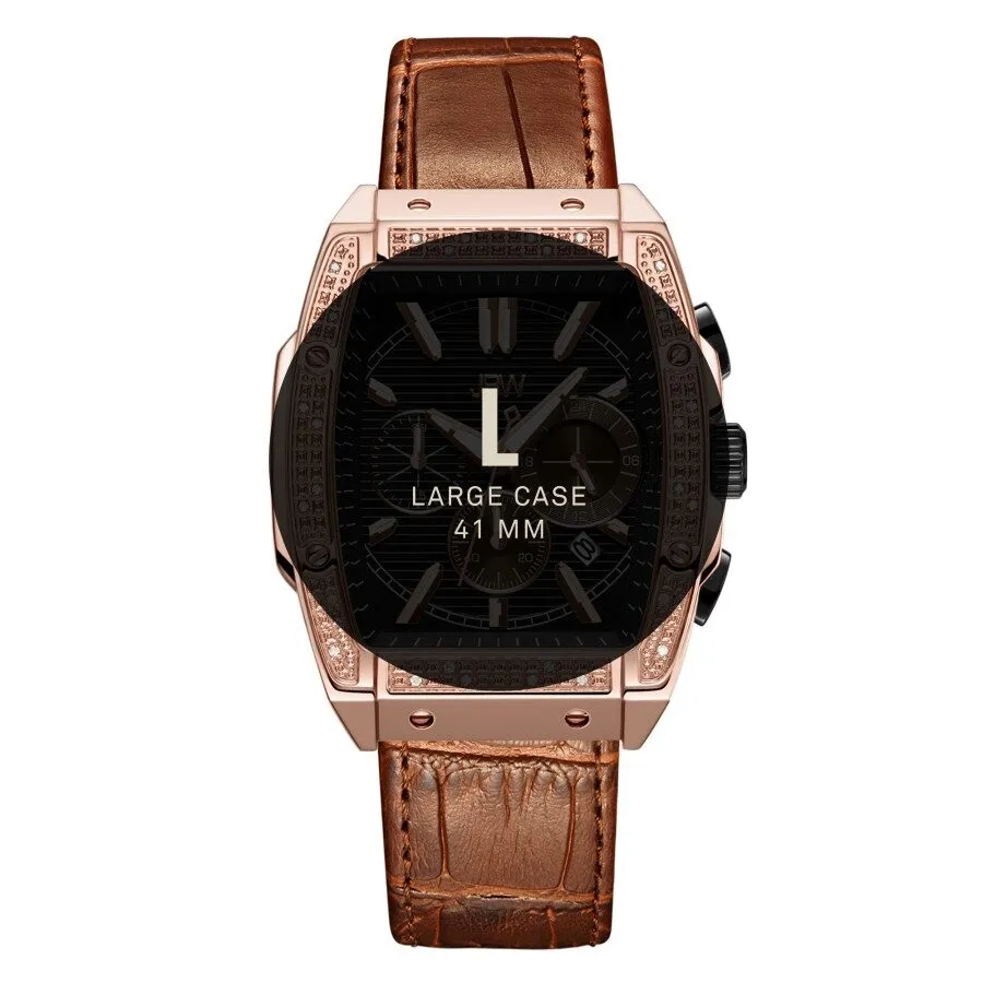 JBW Echelon Chronograph Quartz Diamond Grey Dial Men's Watch J6379D