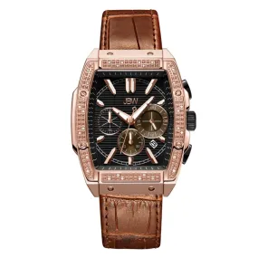 JBW Echelon Chronograph Quartz Diamond Grey Dial Men's Watch J6379D