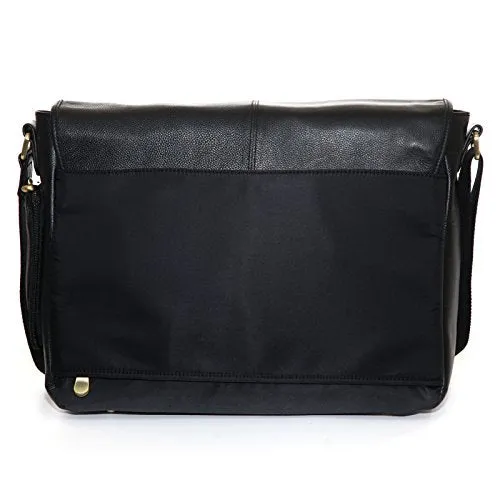 Jill-E Designs Sasha 13" Leather Laptop Bag, Black (419453)