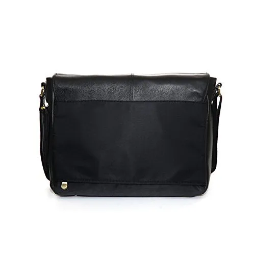 Jill-E Designs Sasha 15" Leather Laptop Bag, Black (473202)