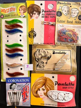 Job Lot of 6 pieces of Vintage Hair Packaging (3)