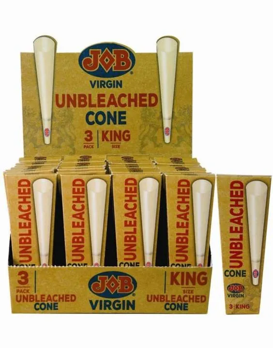 Job Virgin Unbleached King Cones
