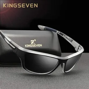 KINGSEVEN Ultralight Frame Polarized Sunglasses Sports Style Square Sun Glasses | TheKedStore