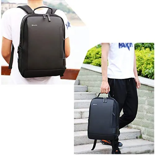 Laptop Backpack Business 15.6 inch Waterproof Secure Crossbody Laptop Backpack Scratchproof Anti-Theft Laptop Rucksack USB Charging and Water Resistant College Slim Office Men Backpack