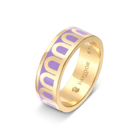 L'Arc de DAVIDOR Ring MM, 18k Yellow Gold with Lacquered Ceramic