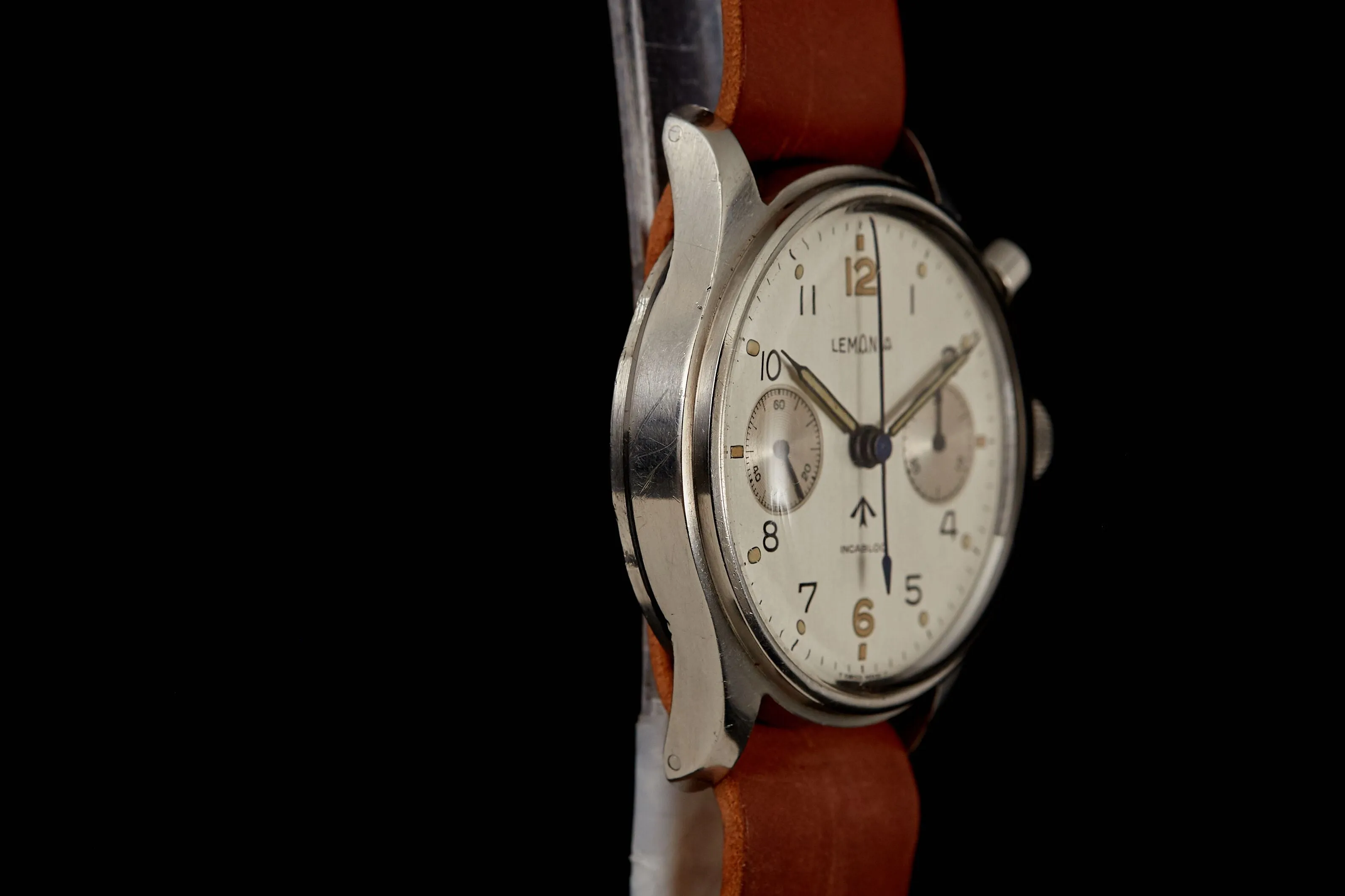 Lemania Monopusher Chronograph Royal Navy