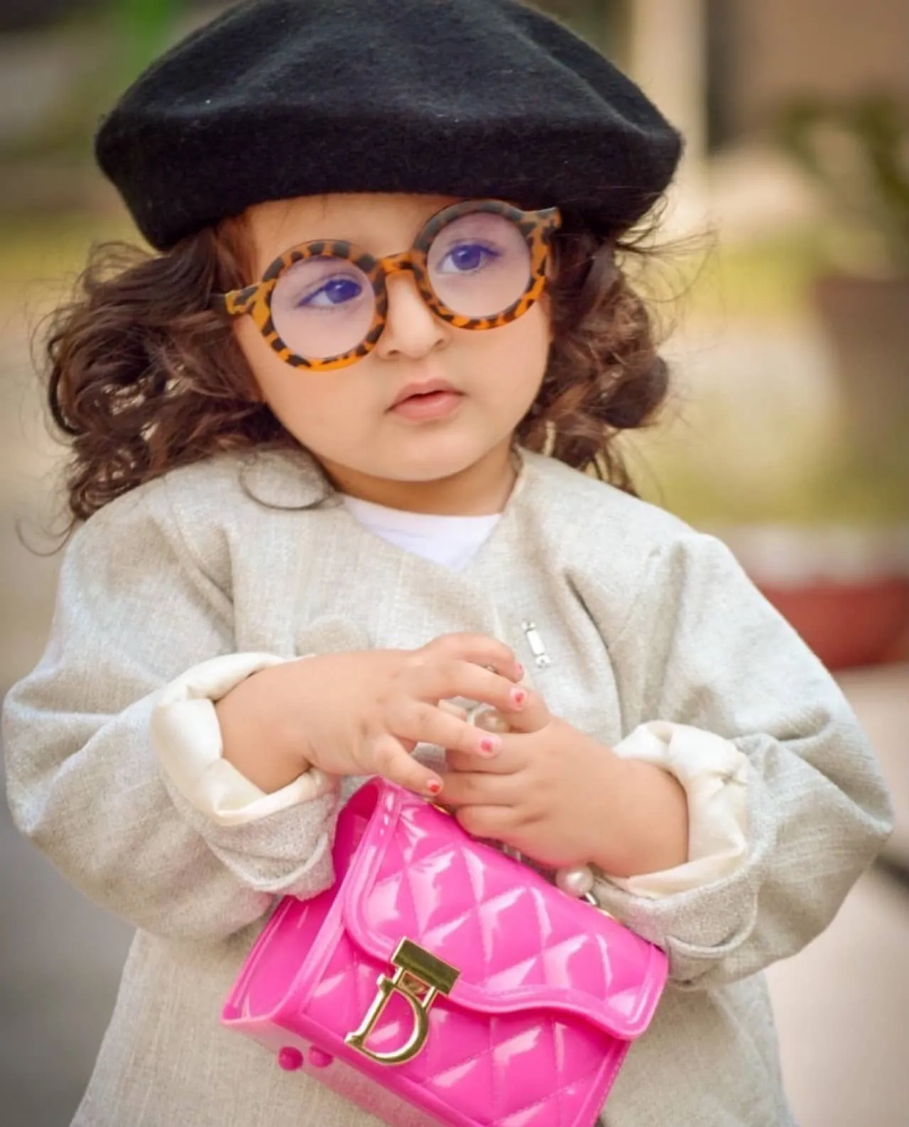 LEOPARD CLEAR GLASSES