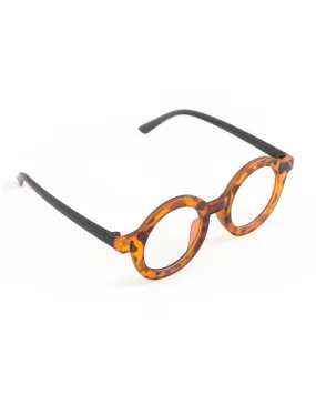 LEOPARD CLEAR GLASSES
