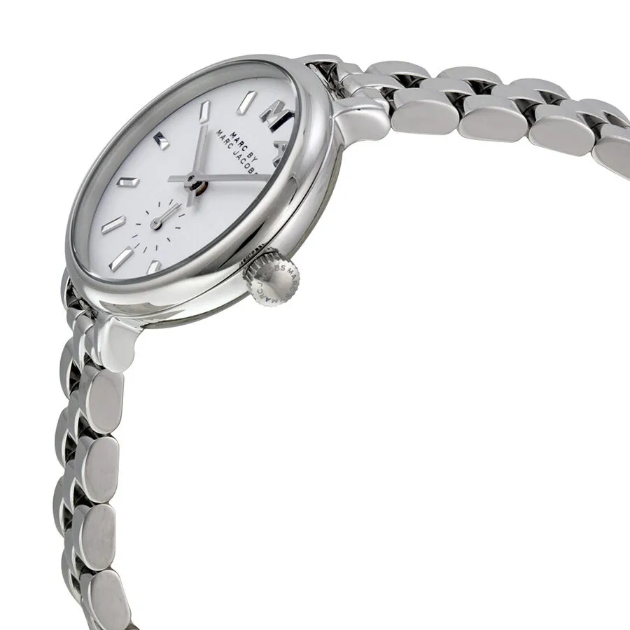 Marc By Marc Jacobs White Dial Stainless Steel Ladies Watch MBM8642